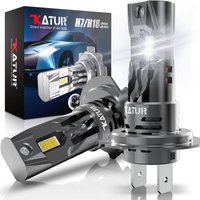 Katur 2x H7 LED Bulb 22000LM 120W 1:1 Mini Size Head Lamp Wireless Super Bright 6000K White H7 Headlight Fog Light DRL