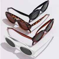 AliExpress NONE Retro Vintage Oval Sunglasses Women Men Brand Designer Sun Glasses Female Fishing Black Frame Lens Eyewear Driving UV400