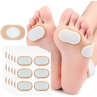 6-72PCS White Forefoot Cushion Pads,Wear With Shoes Self-Adhesive Patches,Prevents Blisters & Heel Rubbing For Men And Women