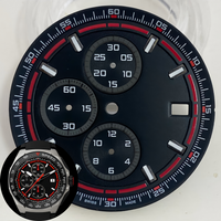 35.5 mm Dial, Compatible with VK67 Movement With Green Luminous Effect Watch Parts Mod