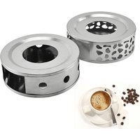 Coffee Tea Warmers 6.2 inch Stainless Steel Tea Light Candle Trivets Teapots & Coffee Serving Accessories