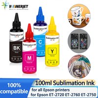 Winnerjet Sublimation Ink 100ML 4Colors/Set For Epson All Printer ET-1800 ET-1810 ET-2750 ET-2751 ET-2756 ET-2800 printer ink