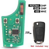 jingyuqin 433Mhz Remote Car Key Circuit Board ID46 PCF7941 Chip For Opel Vauxhall Astra H 2004-2009 Corsa D 2007-2012