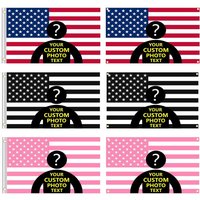 2x3fts 3x5fts Custom Pink USA America Flag Design Your Own Image Tapestry Poster Flag For Indoor Decoration, Home Decor