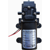 12V High Pressure Diaphragm Pump 60W Self-priming Water Pump 120PSI 5L/min for Cleaning Farm Irrigation Sprayer