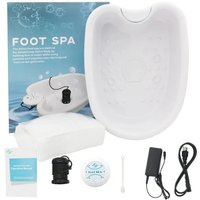 Ionic Detox Foot Bath Massage Machine with Basin Electric Foot Spa Bath Massager Deep Tissue Clean Vibrant Vibration Care Arrays