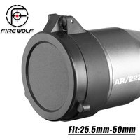 FIRE WOLF Scope Lens Cover Spring Up Quick Flip Openning Lens Dustproof Cover Telescope Cap For 30-64MM Caliber