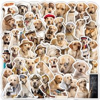50 pieces of twelve zodiac dog stickers - cute and fun Labrador creative collage for desktop journaling decoration stickers