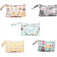 Wet Dry Baby Diaper Bag Mommy Toiletry Bags with Zippered Baby Diapers Waterproof Organizer Reusable 기저귀가방 방수가방