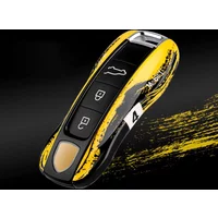Multiple Painting For Porsche Cayenne 718 MACAN Panamera 911 Macan Boxster Cayman Remote Car Key Case Replace Cover Accessories