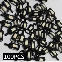 100pcs Universal Fuel Oil Filters For Stihl /Poulan /Hus Qvarna Chainsaw Trimmer Lawn Mower Garden Tool Accessories Home
