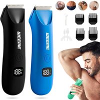 Men's Body Grooming Trimmer with Digital Display, Multi-Functional Electric Hair Removal, Portable Quick Body Hair Trimmer