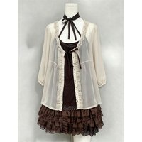 Y2K Harajuku Lolita 3 Piece Outfits Women Ruffle Cardigan Casual Vest Sweet Y2k Mini Skirt Japanese Sweet Party Suit