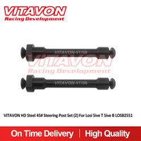 VITAVON HD Steel 45# Steering Post Set (2) For Losi 5iveT 5ive B LOSB2551