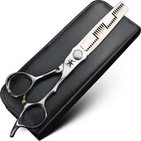XUANFENG 6 6 inch hair scissors 440C steel hairdresser double thinning scissors