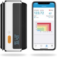 Armfit Plus Bluetooth-Blutdruckmessgerät für den Heimgebrauch, Oberarmmanschette, genaues digitales Blutdruckgerät, Herzgesundheitsmonitor
