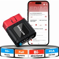 Skaner OBD2 KINGBOLEN Ediag Link, dwukierunkowy narzędzie skanujące dla wszystkich systemów na iOS i Android, ponad 10 funkcji hot reset, czytnik kodów dla samochodów osobowych i ciężarowych, protokół