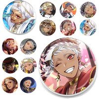 Twist Wonderland Game Cartoon Kalim Character Collection Metal Badge Handmade Glass Brooch Cartoon Lapel Pin Gift Jewelry