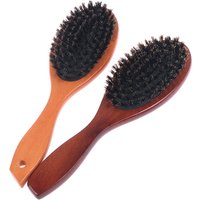 New Hair Brush Wood Handle Imitation boar bristle Beard Brush Comb Straightenin