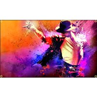 M-Michael J-Jackson Flag Polyester Digital Printing Banner for Bedroom Wall Art Out Door Tapestry Decoration