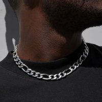 Figaro Chain Necklace 925 Sterling Silver Men Women 4MM/6MM/8MM/10MM Colar Gift Jewelry Cuban Chain