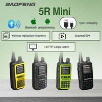 1/2PCS Baofeng Walkie Talkie UV 5R Mini Dual PTT Band Bluetooth Programming AM/FM Frequency Camping Portable Two way radio