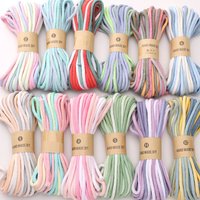 10 meters of 4-millimeter hand-dyed gradient woven rope - highly suitable for project, gift packaging and home decoration