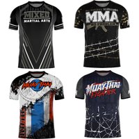 2025 New Fighting Boxing Suit Summer Hot Sale Men's T-shirt Loose Breathable 3D Printed Short Sleeve Men's Sports Fitness Tops