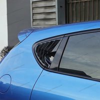 Dla Seat Leon MK2 1P Cupra R FR TDI TSI TFSI 2005-2012 2 SZT. ABS Błyszczący Czarny Tylny Boczny Panel Okienny z Żaluzjami i Osłonami Wentylacyjnymi