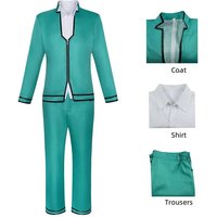 Anime Saimu Kuzuo Cosplay Costume Disaster Life K- Nan Role-playing Props Saiki Kusuo Uniform Top and Pants Saimu Kuzuo Outfits