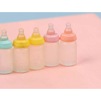 NEW 6Pcs 1:12 Dollhouse Miniatures Milk Bottle Baby Bottle Model Doll House Decor