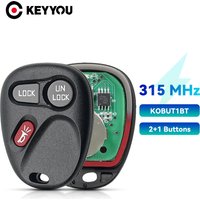 KEYYOU 3/4 Buttons Remote Key 315Mhz KOBUT1BT For Chevy Astro Blazer S10 Silverado Suburban Tahoe GMC Jimmy Safari Sierra Yukon
