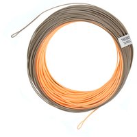 1 Pack Single Handed Spey Fly Fishing Line WF3F-8F 90ft with 2 Welded Loops Peach/Camo Fly Line Fishing Cord