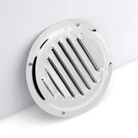 316 Stainless Steel Air Louver Vent Boat Marine Round Square Grille Ventilation Louvered Ventilator Grill Cover Side Knob Open