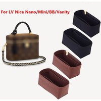 Felt Handbag Insert Bag Bag Support Storage Purse Liner Organization Portable Bag Organiser for LV Nice Nano/Mini/BB/Vanity Key