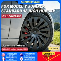 4PCS Hub Caps for Tesla Model Y Juniper Standard 18 Inch Full Rim Performance Replacement Aperture Wheel Cover Accessories 2026