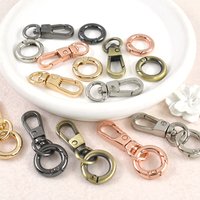 5/10/20Sets Metal Bag Strap Buckles Swivel Lobster Clasp O Ring Buckle Keychain Spring Hook Pet Collar DIY Hardware Accessories