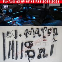 30-Color For Audi A3 8V 8Y S3 RS3 2013-2021 Decorative Ambient Light Dashboard Air Vent LED Atmosphere Lamp illuminated Strip