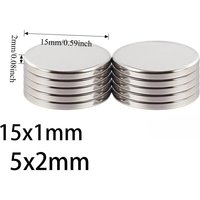 AliExpress NONE N45 15x1mm 15x2mm Magnet Neodymium Nickle Ebike Search Magnetic Motor Scooter Fridge Motor Generation Factory Aiment Strong