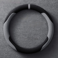 All-season Car Steering Wheel Covers Breathable Suede Steering Wheel Wrap Cover Fit For 37-38cm Steering Covers Car Interior