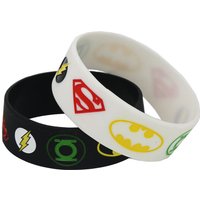 1PC Wide 25mm Bat Black White Movie Silicone Rubber Bracelets & Bangles Men Women Bangles for Fans SH047