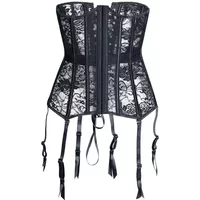 Steampunk Corset Sexy Underbust Women Gothic Bustier Top Curve Shaper Modeling Strap Slimming Waist Belt Floral Lace Corsets