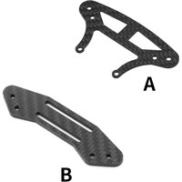 TAMIYA TT02 Carbon Fiber Front Bumper Mount Foam Sponge Plate For 1/10 RC Car TAMIYA TT-02 Upgrade Part