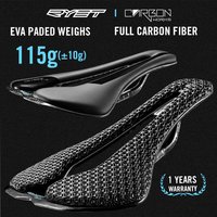 RYET Carbon 3D Printed Bike Saddle Ultralight Road MTB Seat Racing 7x9mm EVA Saddle 115g Seating Cushion Cycling Parts