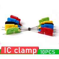 10pcs x Universal Chip IC clamp SOP SOIC TSOP MSOP SSOP SMD IC Test Clip Socket Adpter Programmer for logic analyzer