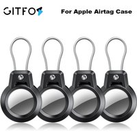 GITFOS AirTag Holder for Apple Airtags Case with Steel wire line and 360 Degrees Protective for Luggage Backpack Keys