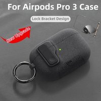 New Upgrade for AirPods Pro 3 Case with Secure Lock Full Body Shock-Proof Military Hard Earphone Accessories For AirPods Pro 3