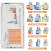 3 4 5 6 Pin 1 in multiple out quick wire Connectors Compact Cable Splitter Push-in Electrical Lever Terminal Block 213 214 215
