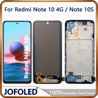 AMOLED LCD For Xiaomi Redmi Note 10 4G Note 10S Display Touch Screen Digitizer Assembly M2101K7AI M2101K7BG LCD Display Parts