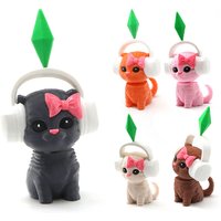 3D Print Cute Dancing Cat Car Accessory The Sims Inspired Cat Figurine Ornament Creative Shake Decor for Car Interior Desk